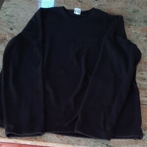 Sonoma Womens Black Crewneck Pullover